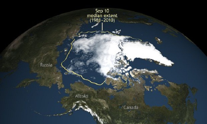 Arctic sea ice shrinks to second lowest level ever recorded 